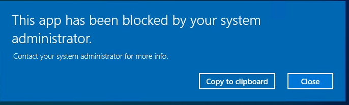 UAC blocking notification when standard user attempts administrative task